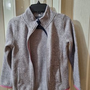 [BUNDLE!] Nautica Girls Grey/ Pink Fall Zip Fleece Sweater Size 7